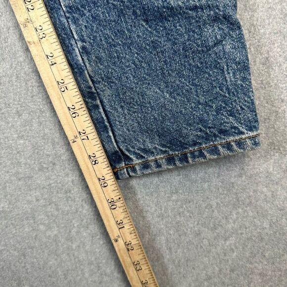 Bongo Women’s Size 7 Mom Jeans Blue Dark Wash Denim High Waist 90s Style Stretch - Picture 5 of 10